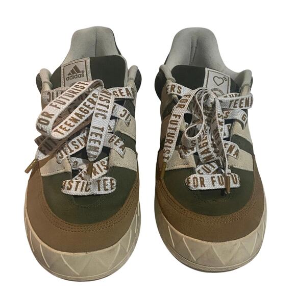 Adidas Adimatic Human Made Dust Green Men's Size 11 Skate Shoes Nigo - Picture 2 of 7